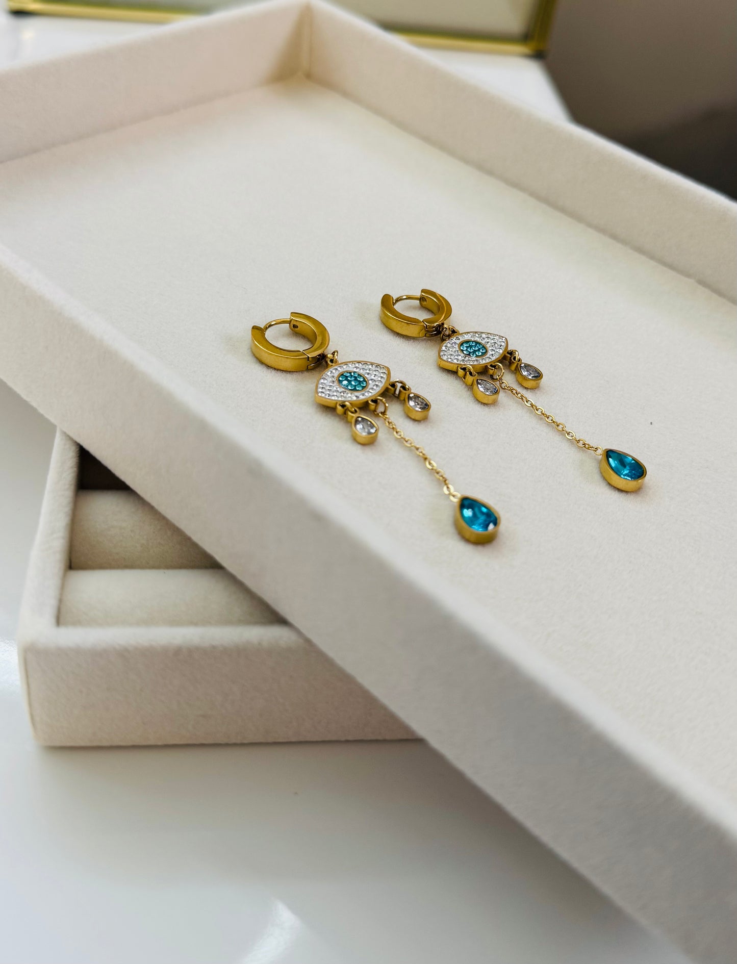 Talya | Boucles d'oreilles / Créoles en acier inoxydable - Doré