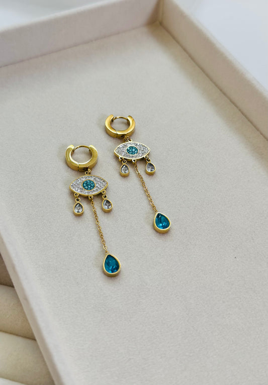 Talya | Boucles d'oreilles / Créoles en acier inoxydable - Doré