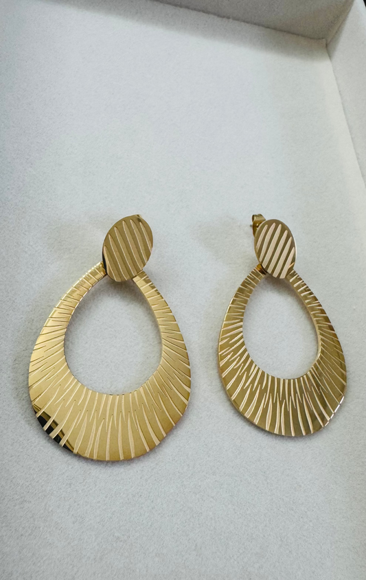 Soléa | Boucles d'oreilles en acier inoxydable - Doré