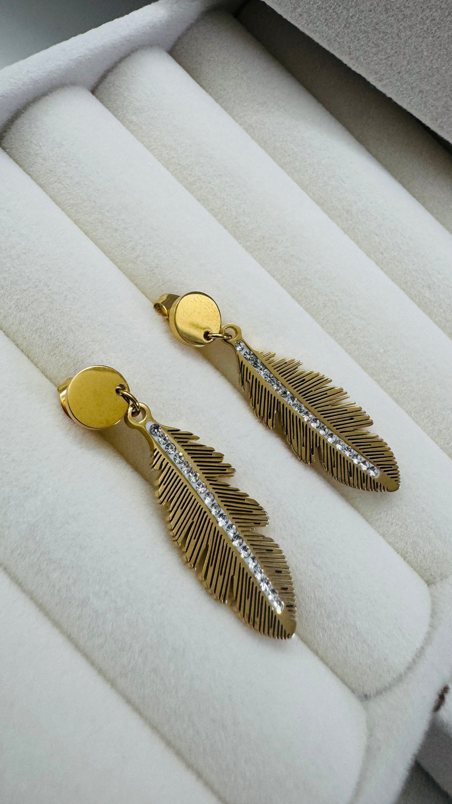 Élyra | Boucles d'oreilles en acier inoxydable - Doré