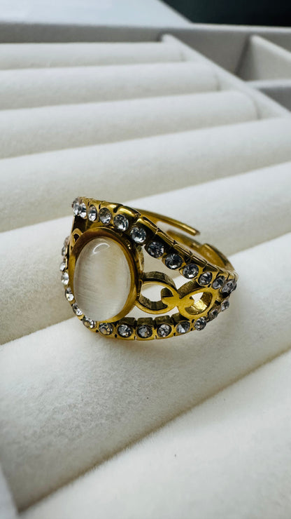 Bague Éclipse de Lumière - Doré